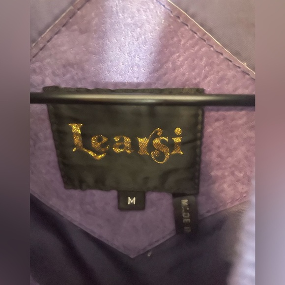 Vintage Learsi Genuine Purple Leather Jacket 80’s-90’s, Size Medium Unisex - Picture 2 of 11